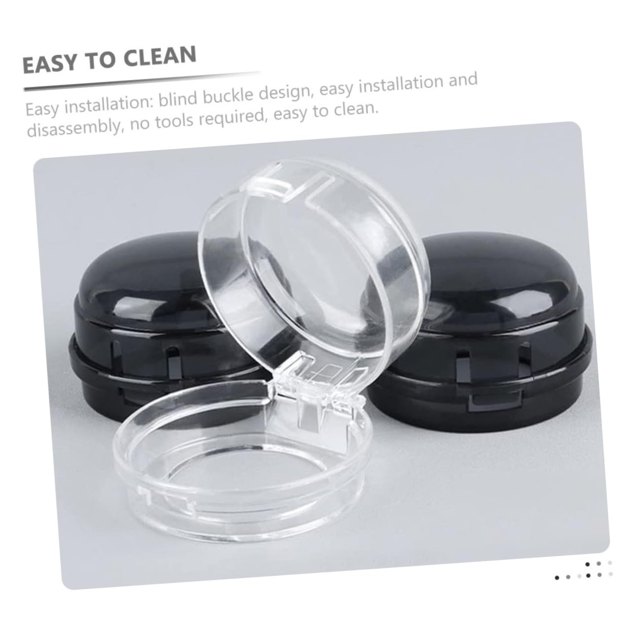 Vaguelly 5Pcs Childproof Gas Stove Knob Covers Safety Guard for Oven Knobs Transparent Design Easy to Install Prevents Accidental for Home Use