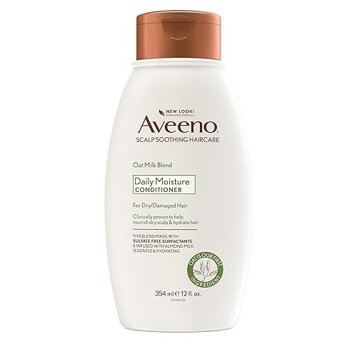 Aveeno Acondicionador hidratante de mezcla de leche de avena, ultrahidratante, para cabello seco y dañado, 12 onzas líquidas
