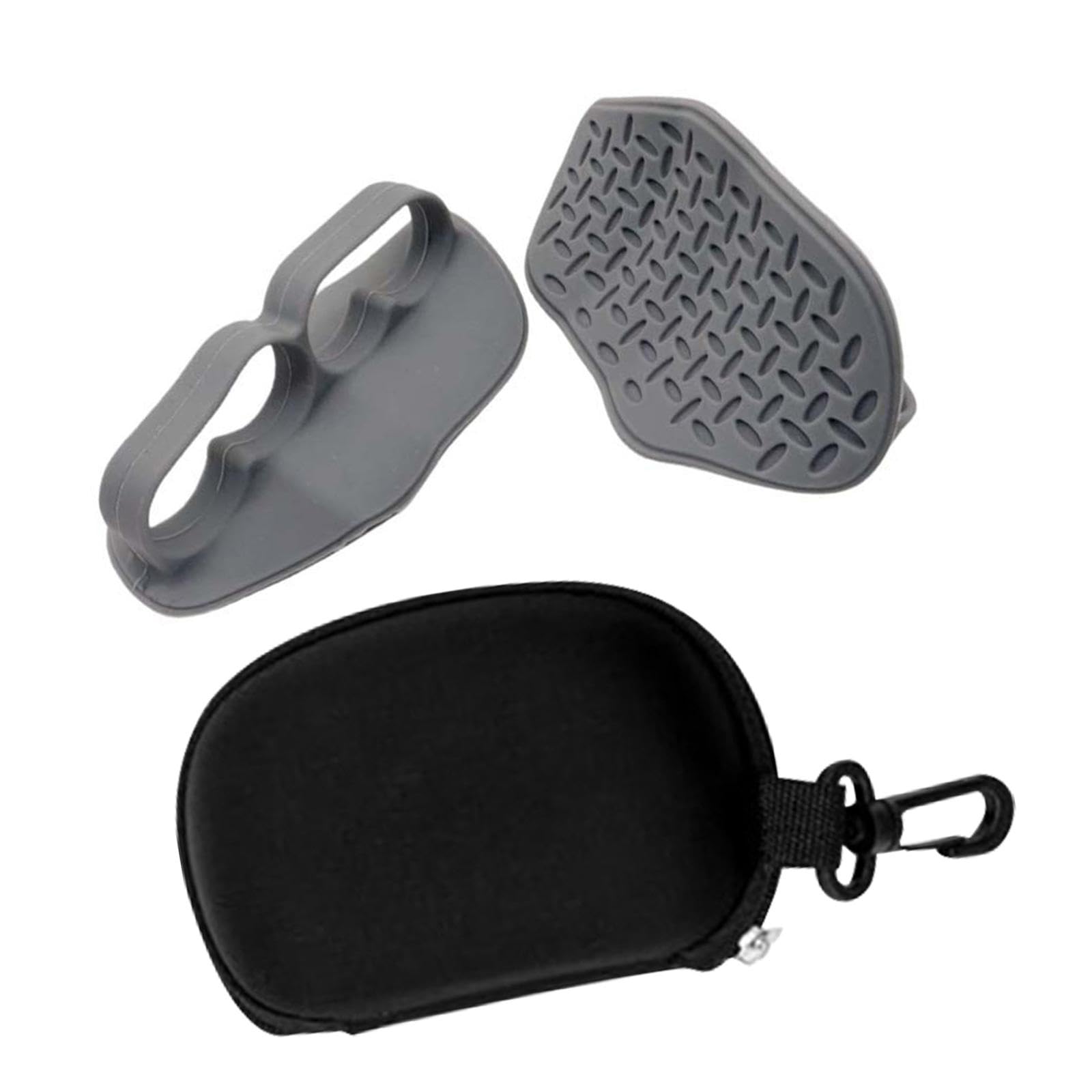 Menolana Weight Lifting Grips Gym Grips Fingerless Portable Sturdy Workout Gloves Pull up Grippers for Gymnastics Bodybuilding Fitness, Gray