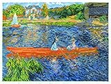 DMC BL1068/71 16 Count Renoir The Skiff Counted Cross Stitch Kit, 12 x 9, Multicolor