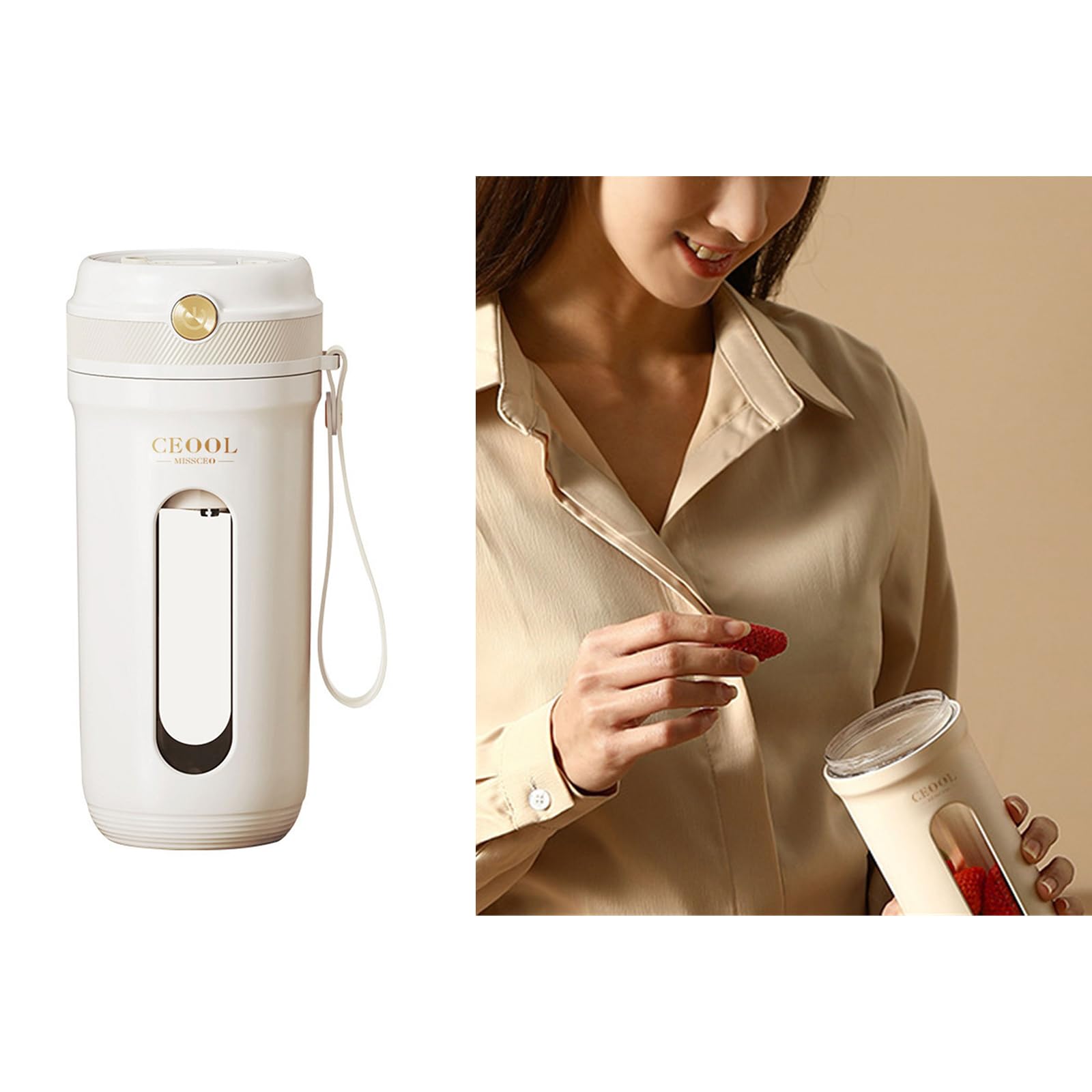 Mélangeur portatif de Taille personnelle, pour Shakes, avec 10 Lames, Mini-350ml, Rechargeable pour Voyage