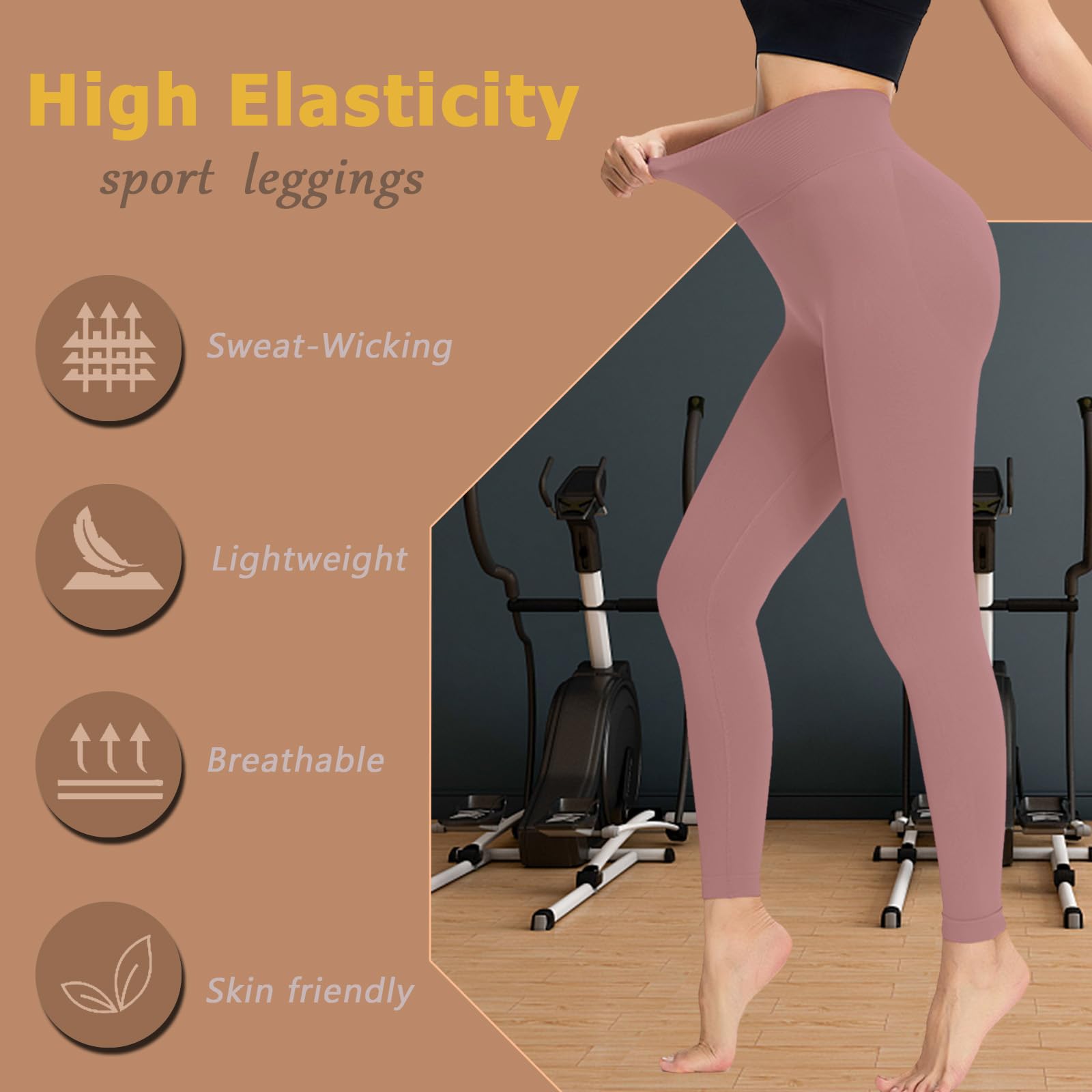 Leggings Deportivos Mujer Push Up Pantalones Cintura Alta Leggings Scrunch Butt Mallas Anticeluliticos Sin Costuras Opaco Pantalones Gym Yoga Fitness Jogging