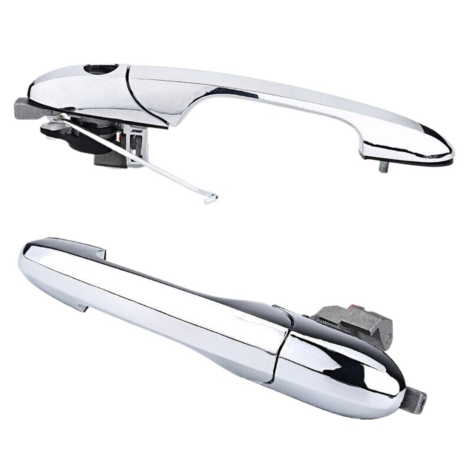 Vdifsvb for Fiat 500 2007-2020 for Passenger Side Chrome Outer Door Handle 735592026 735592012 Side Exterior Door Handle(Left and Right)