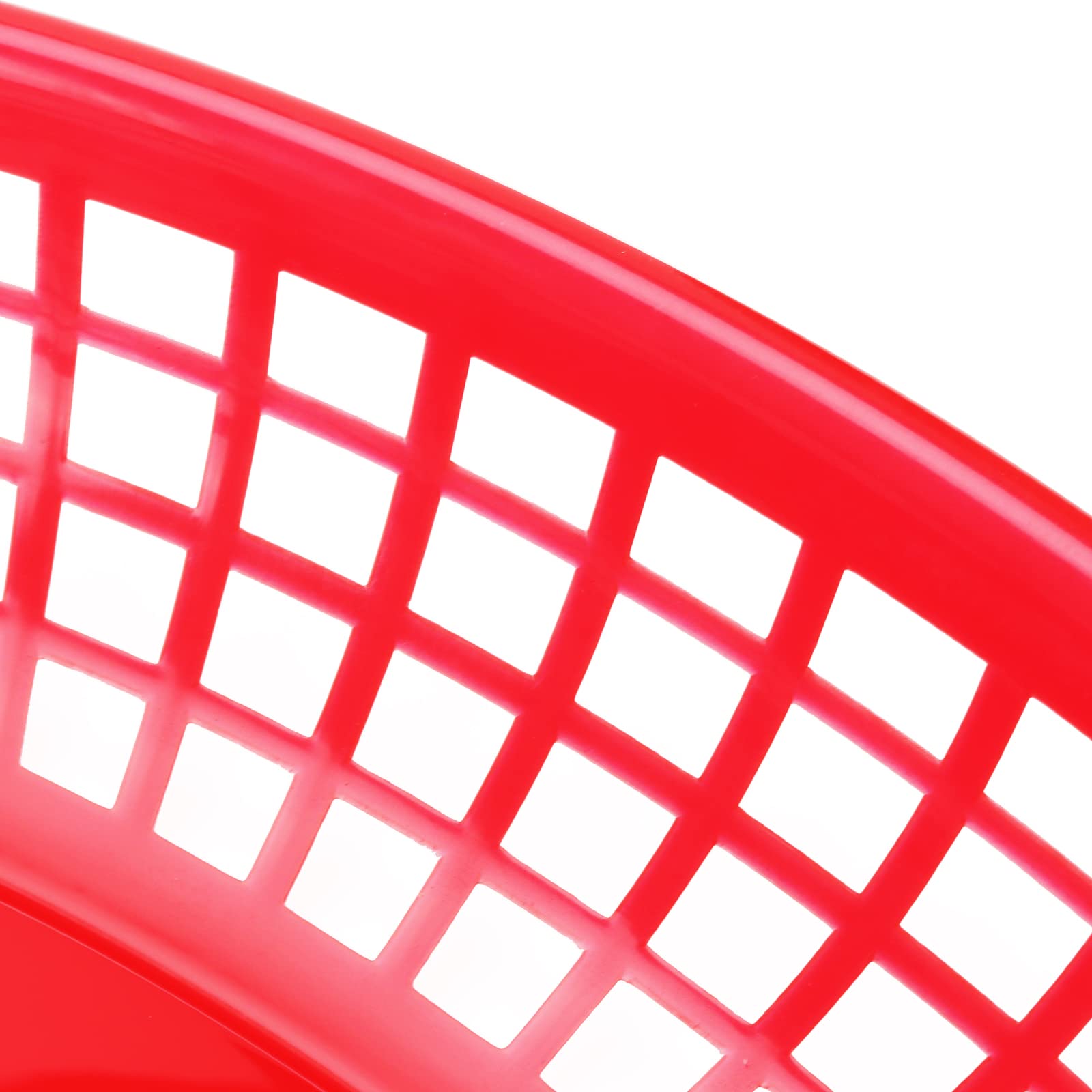 Panier Plastique pour Frites - Lot de 50 Paniers de Restauration Rapide avec 100 Feuilles Papier Deli - Paniers Ovales Rouge 22.5 x 14 x 4 cm pour Snacks, Barbecue, Pique-nique
