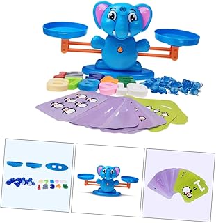 Tofficu Educação Quebra-Cabeça Madeira Animal Educacional Balança De Madeira Balança Balança Balança Balança Número Libra