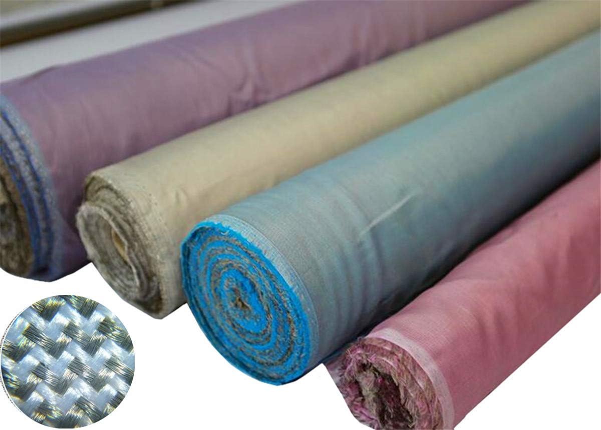 Faraday Protection and LF Shielding Fabric-Silver/RPET Woven Blended Fabric EMI RFID Shielding 39"x59" inch Soft and Washable