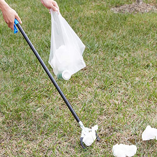 Image of Amazon Basics Reacher Grabber Tool for Hard-to-Reach Areas, Sturdy Metal Trash Picker, Indoor & Outdoor Lightweight Pickup Tool, 38 inch, 2-Pack