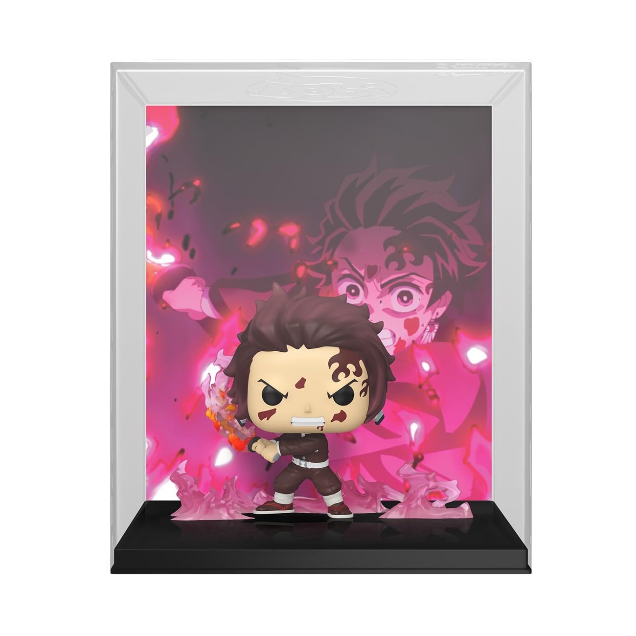 Funko POP! Game Cover: Demon Slayer - Tanjiro | Offizielles Anime Merch - Vinyl Sammelfigur als Regal Deko - Geschenkidee zum Geburtstag für Fans und Sammler