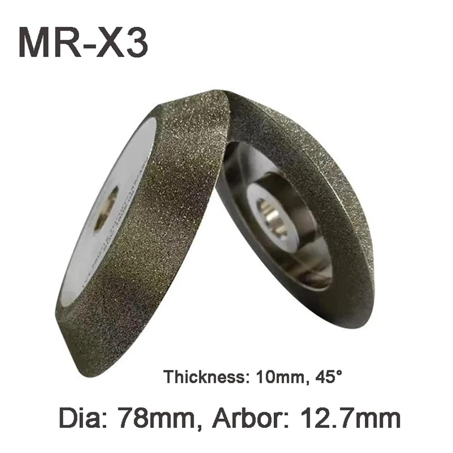 1pc CBN SDC Grinding Wheels 78mm MR-13A /D X1 X3 13B 20G for Sharpening Cabide Metal Tungsten Tools 230 Grit(X3-CBN230)