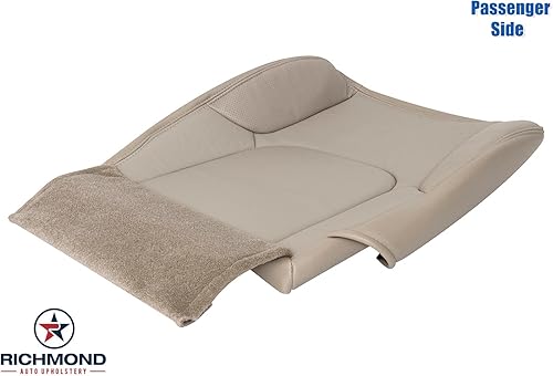 Miniatura 5 de Richmond Auto Upholstery - Funda de asiento de cuero perforado de repuesto para parte inferior del pasajero, perforada en color marrón (compatible