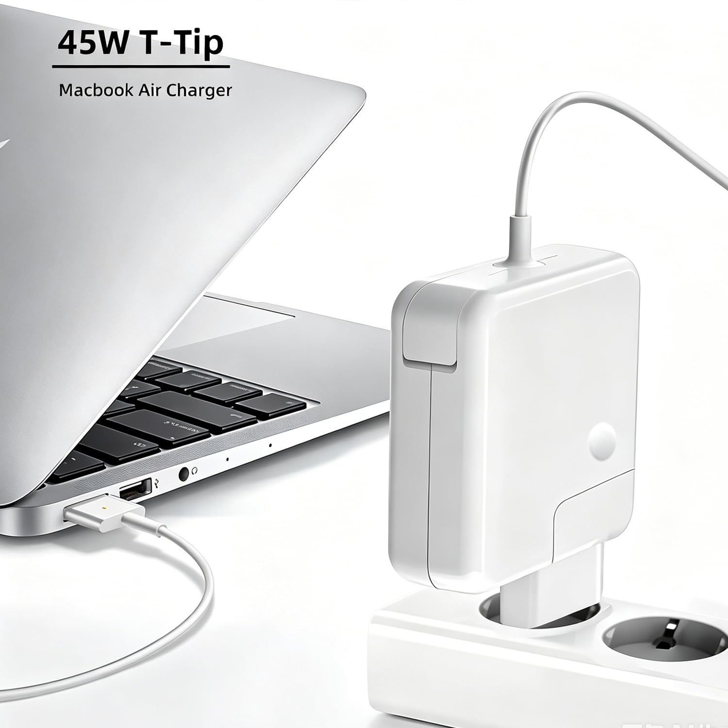 Chargeur MacBook Air 45W T-Tip Compatible A1435 A1436 A1465 A1466 2012-2017