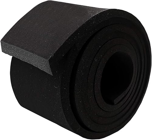 Rollo de tira de espuma de neopreno de Dualplex, 3" de ancho x 10' de largo x 14" de espesor, tira de sellado climático de alta densidad  Rollo de