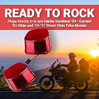 Vista 2 de Eagle Lights Kit de Luces de Freno Traseras LED Estroboscópicas Intermitentes para Modelos Harley Davidson Tri Glide