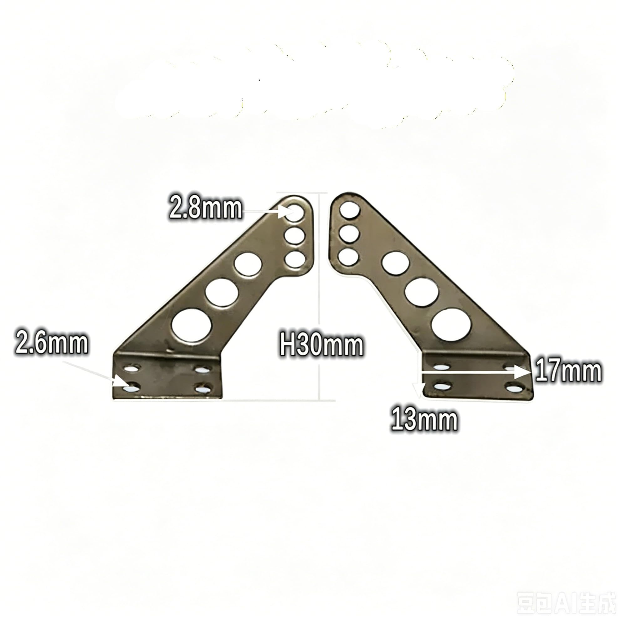 Klaxon de Commande Triangulaire renforcé en métal, pièces de Rechange for modèles d'avions RC