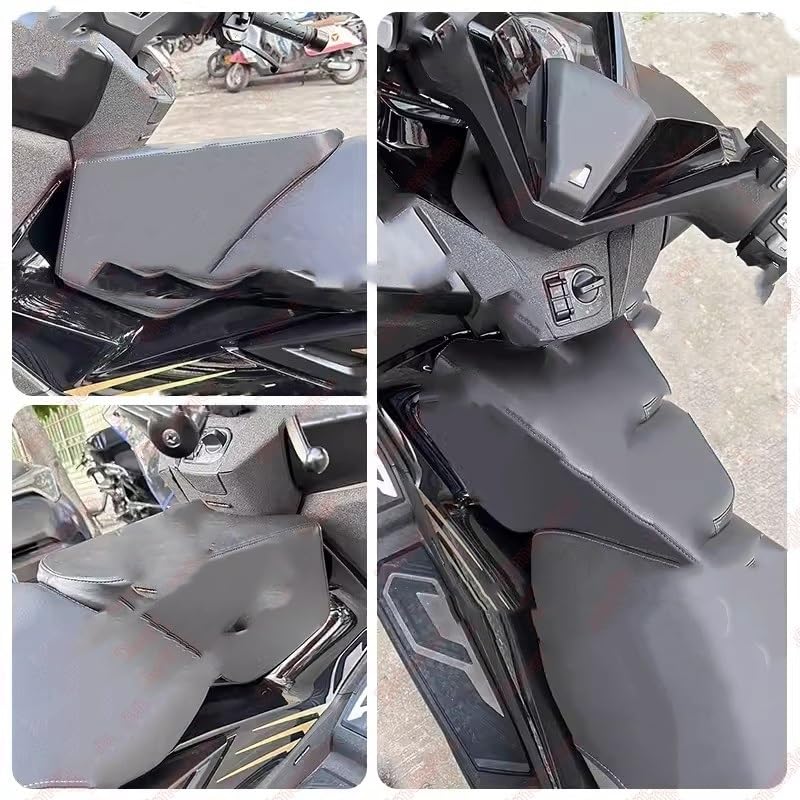 Asiento pasajero trasero y extensión infantil de cuero para moto NSS 350 2