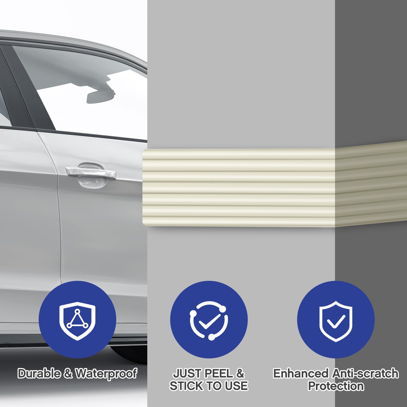 Strong Self-Adhesive Rubber Bumper Protectors For Car SUV Doors, Anti- Scratch