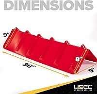 Vista 2 de US Cargo Control Protector de esquina plana de 8 x 8 x 36 pulgadas, utiliza correas de hasta 4 pulgadas en protectores de bordes planos, protege