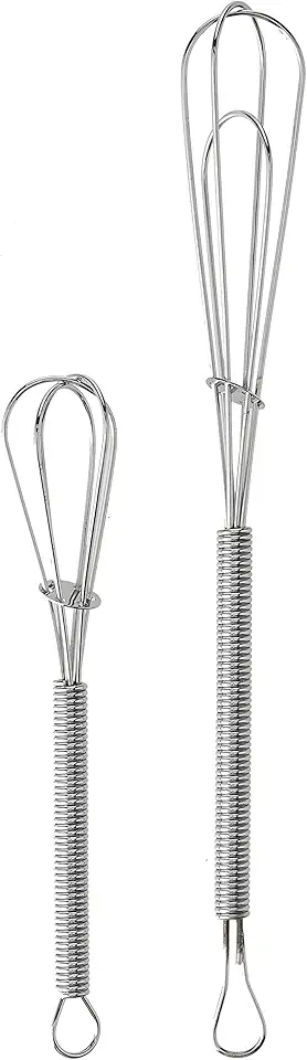 Set med två små vita vispar