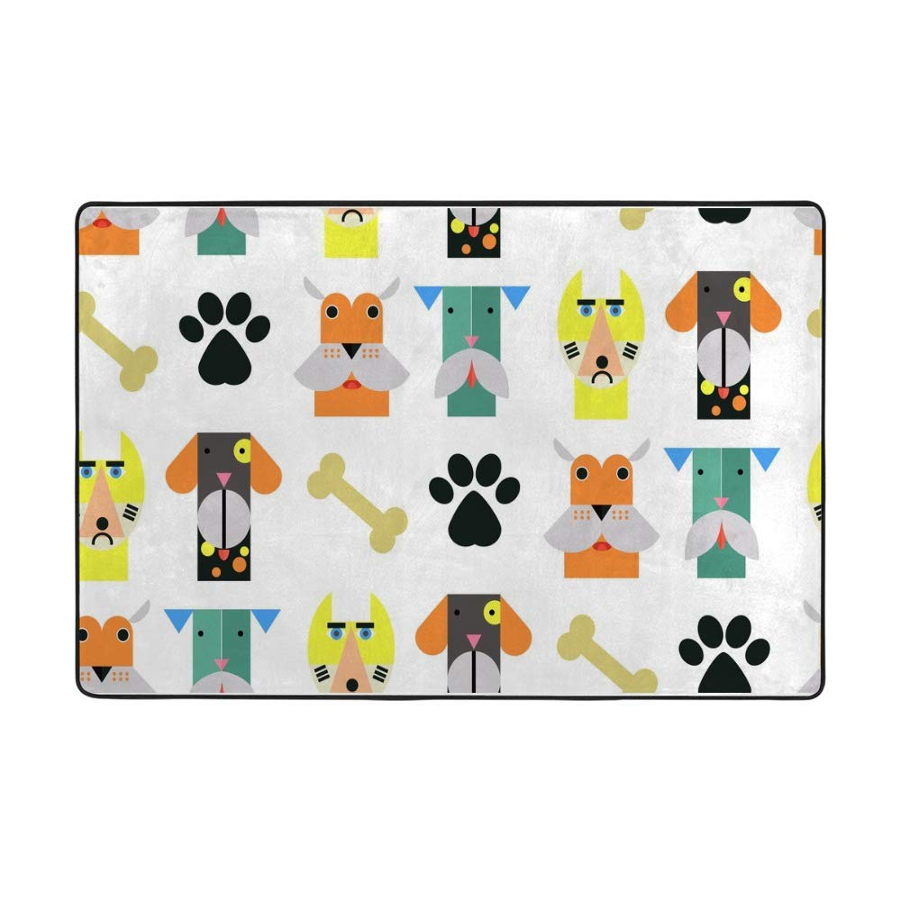 Grand tapis de sol lavable style dessin animé 5m x 4cm pour chambre et salon