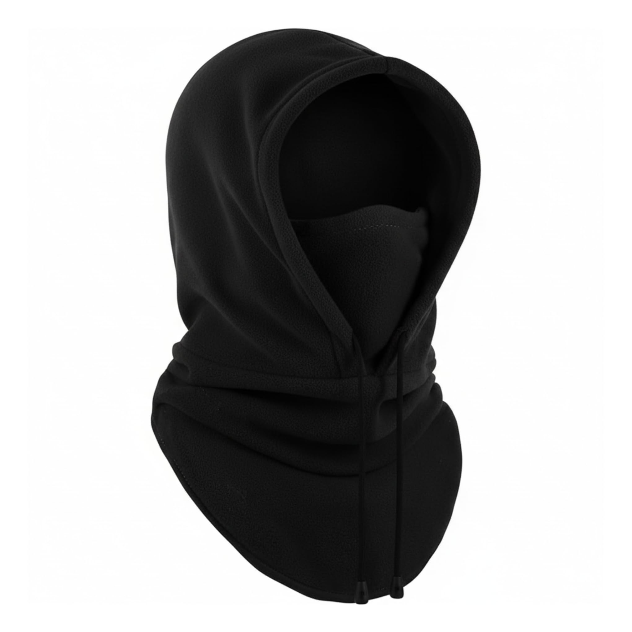 Sterling Sports Unisex Fleece Black Balaclava Tie Ski Balaclava Neck Warmer Bandana Bike Helmet - Mens Snood Face Mask Paintball Outdoor Sports Or Cycling - Neck Warmer Men And Women (Fleece Black Balaclava Tie)