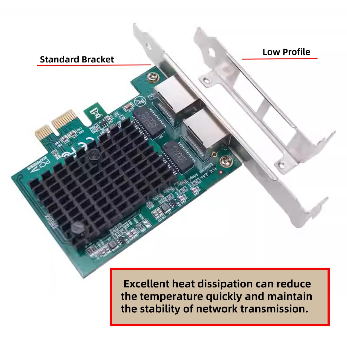 Cavo adattatore LAN Ethernet Gigabit 1000Mbps a 2.5Gbps a PCI-E PCI Express 1x GBE Gigabit 1000Mbps Ethernet LAN per scheda madre desktop