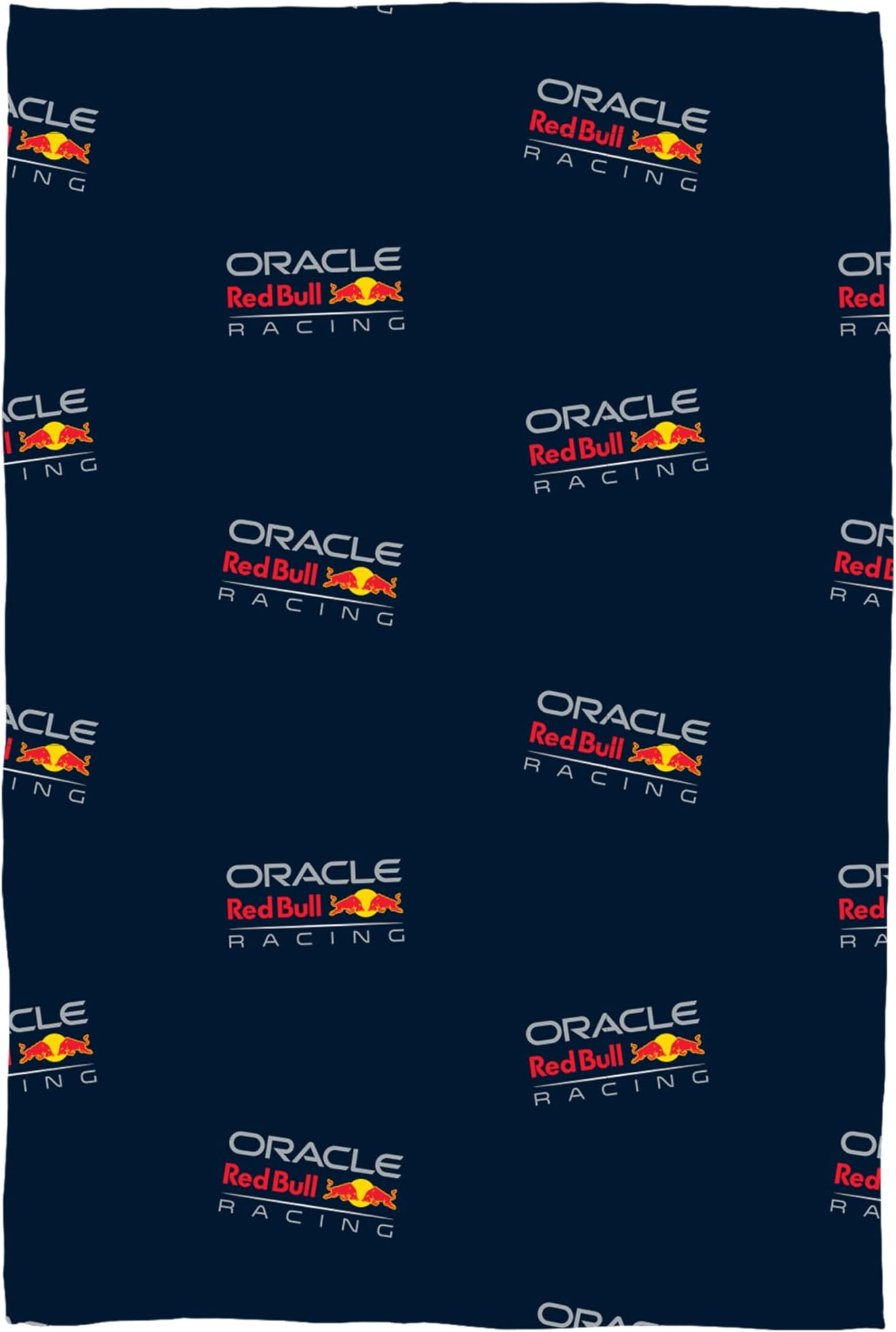 Oracle Red Bull Racing Officially Licensed Fleece Blanket | Formula One Design Super Soft Warm Throw | Perfect For Teen Bedrooms, Camping & Sleepovers | Size 100 x 150cm | Navy