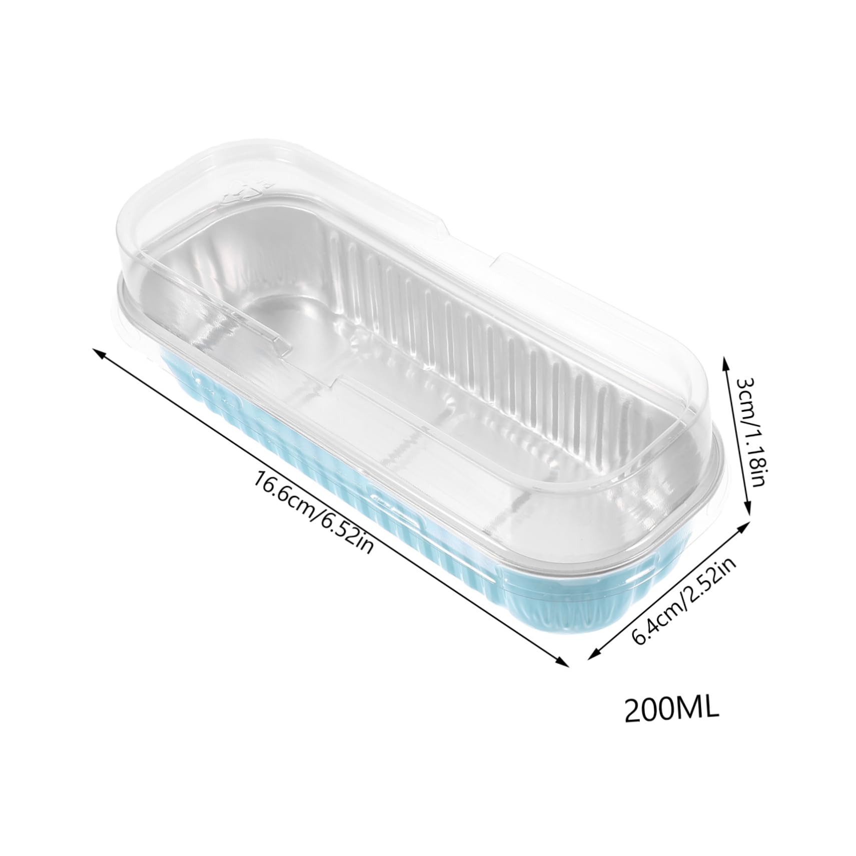 Ciieeo 25pcs Mini Loaf Pans with Lids Aluminum Foil Baking Pans for Bread Cakes and Grilling for Home Bbq and Outdoor Cooking View Design