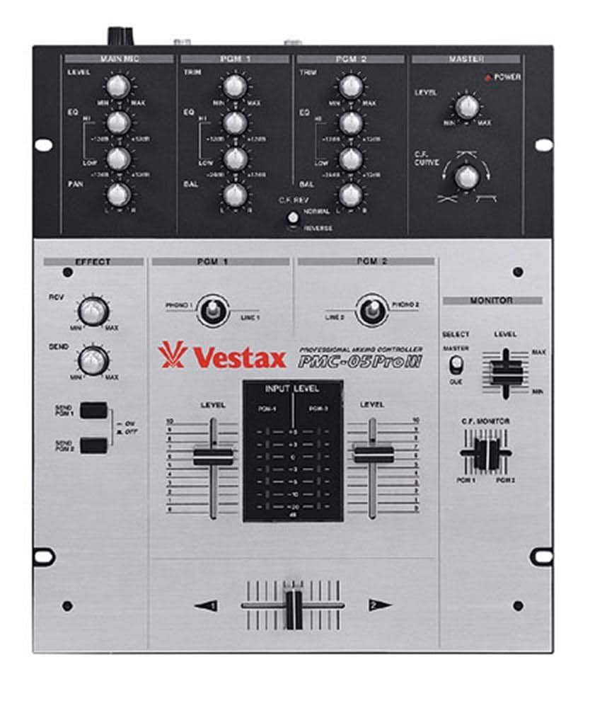 【純正アダプター付】VESTAX PMC-05ProIII VCA DJミキサー VESTAX PMC-05PROⅢ VCA DJミキサー 純正アダプター 動作品