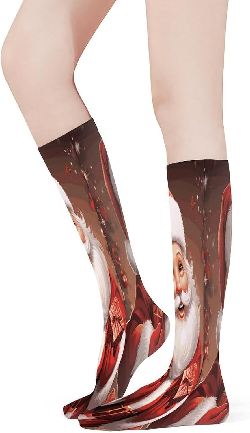 Santa Claus Xmas Gifts Women High Waist Fishnet Stockings Stretch Mesh Pantyhose Sexy Trendy Legwear for Daily Wear