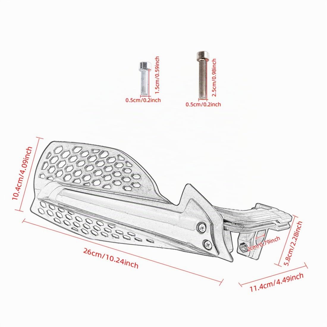 Paramano moto 22mm Manubrio Grip Guard Shield Moto Motocross Scooter Antivento Handguard Equipaggiamento protettivo