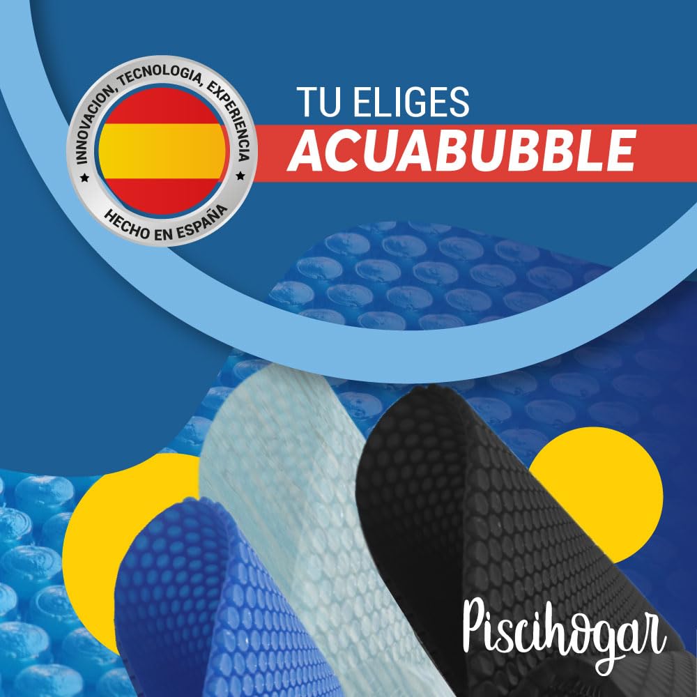 AcuaBubble PLUS 500 micras Manta térmica piscina - Fabricada en España I Duradera y de Alta eficiencia energética I Ahorro: No precisa refuerzos I Medidas totales: 3.00 x 6.00 m — view 5