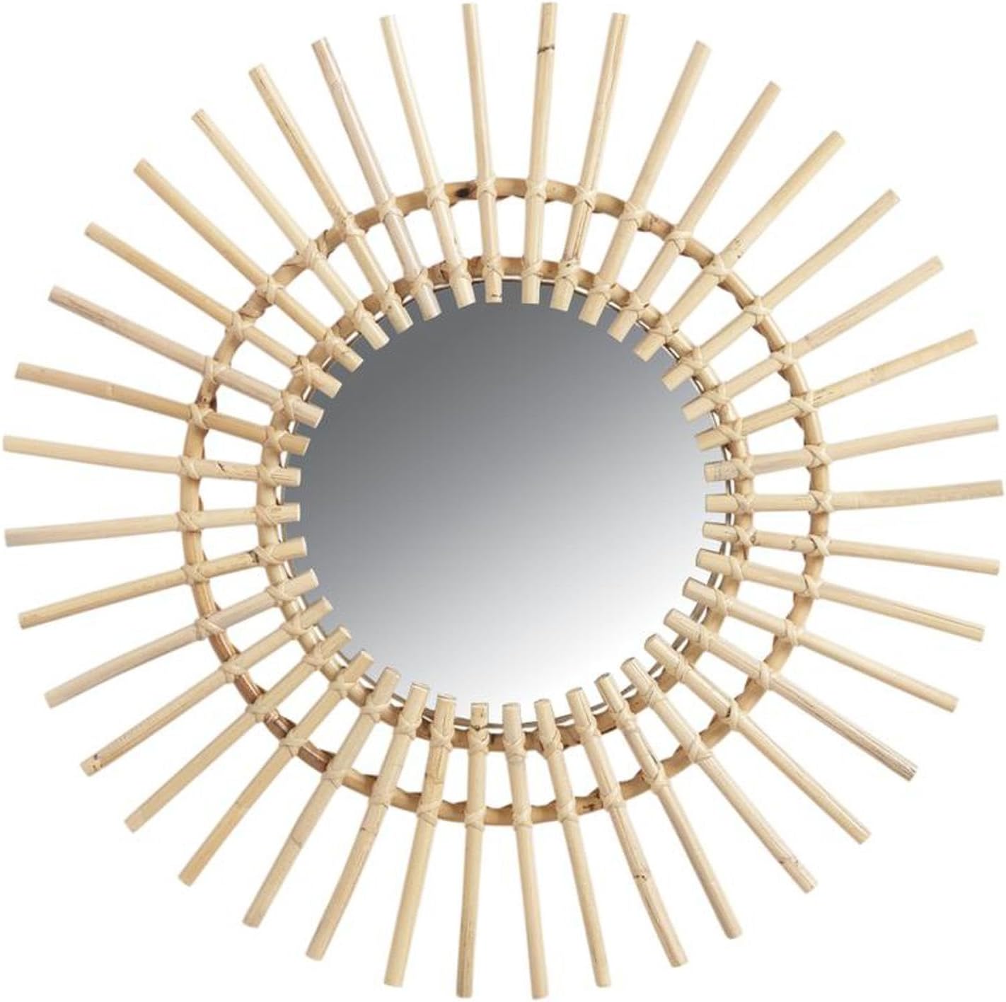 Miroir soleil rotin - aperçu vidéo produit