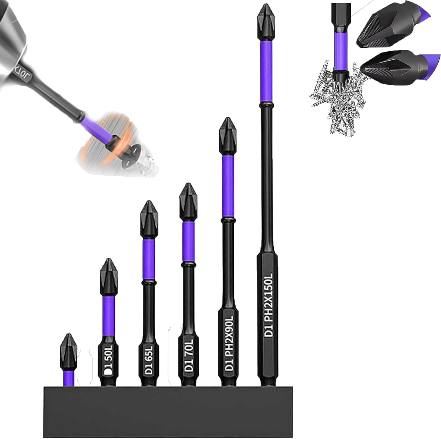 Sueeas Upgraded High Hardness and Strong Bit, Precision