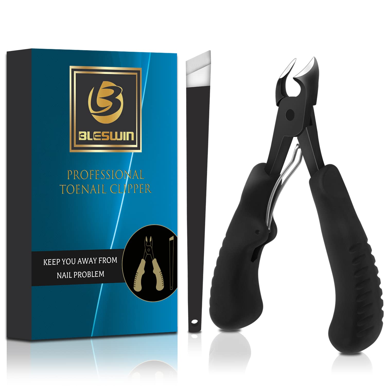 Tagliaunghie professionali per unghie dei piedi, super affilate, per unghie spesse e incarnite, in acciaio inox, per pedicure e cura dei piedi