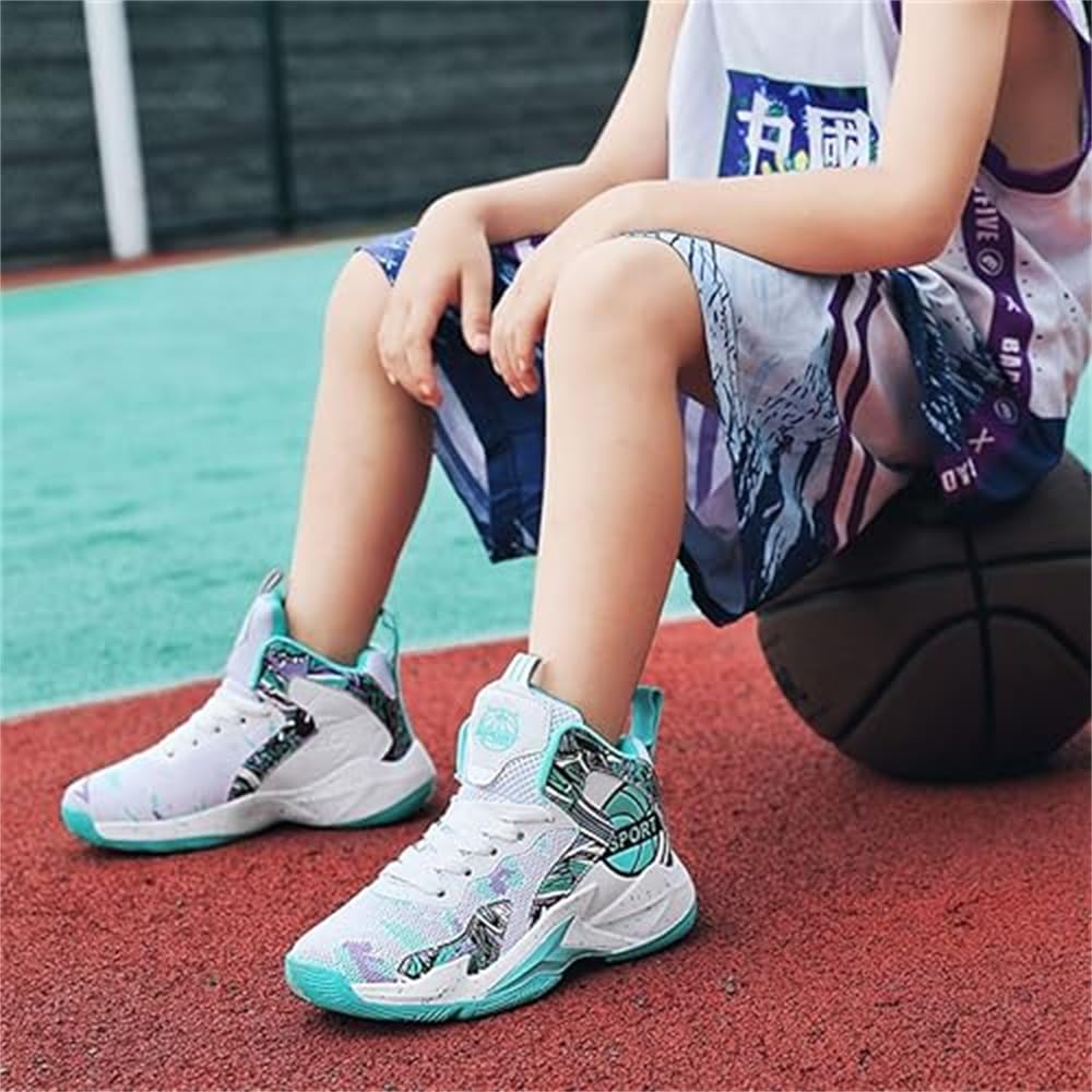 Hixingo Zapatillas de Baloncesto para Niño Niña Unisex Deportivas Casuales