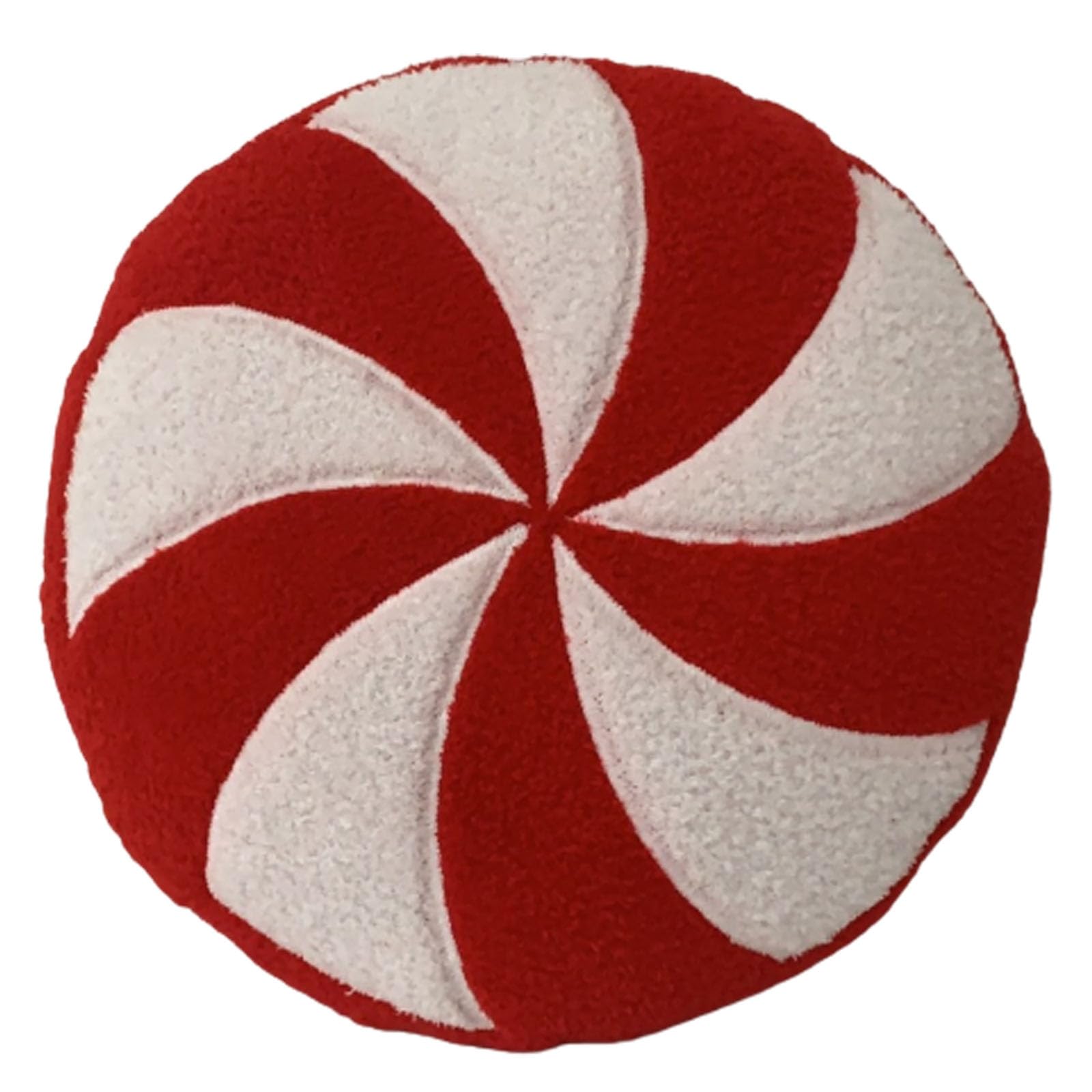 New Christmas Plush Toy, Soft Fluffy Round Candy Pillow Plush Toy Christmas Party Home Decoration, for Girls Boys Birthdays Christmas Children's Day Halloween Day(Red)