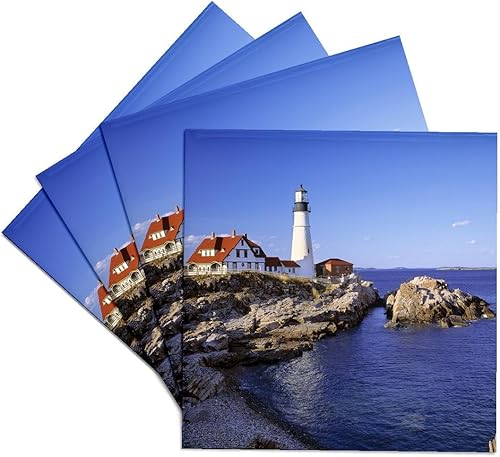 Miniatura 8 de 3dRose CST_90758_1 Maine, Portland Head Lighthouse-Us20 Rer0011-Ric Ergenbright-Posavasos suaves, juego de 4