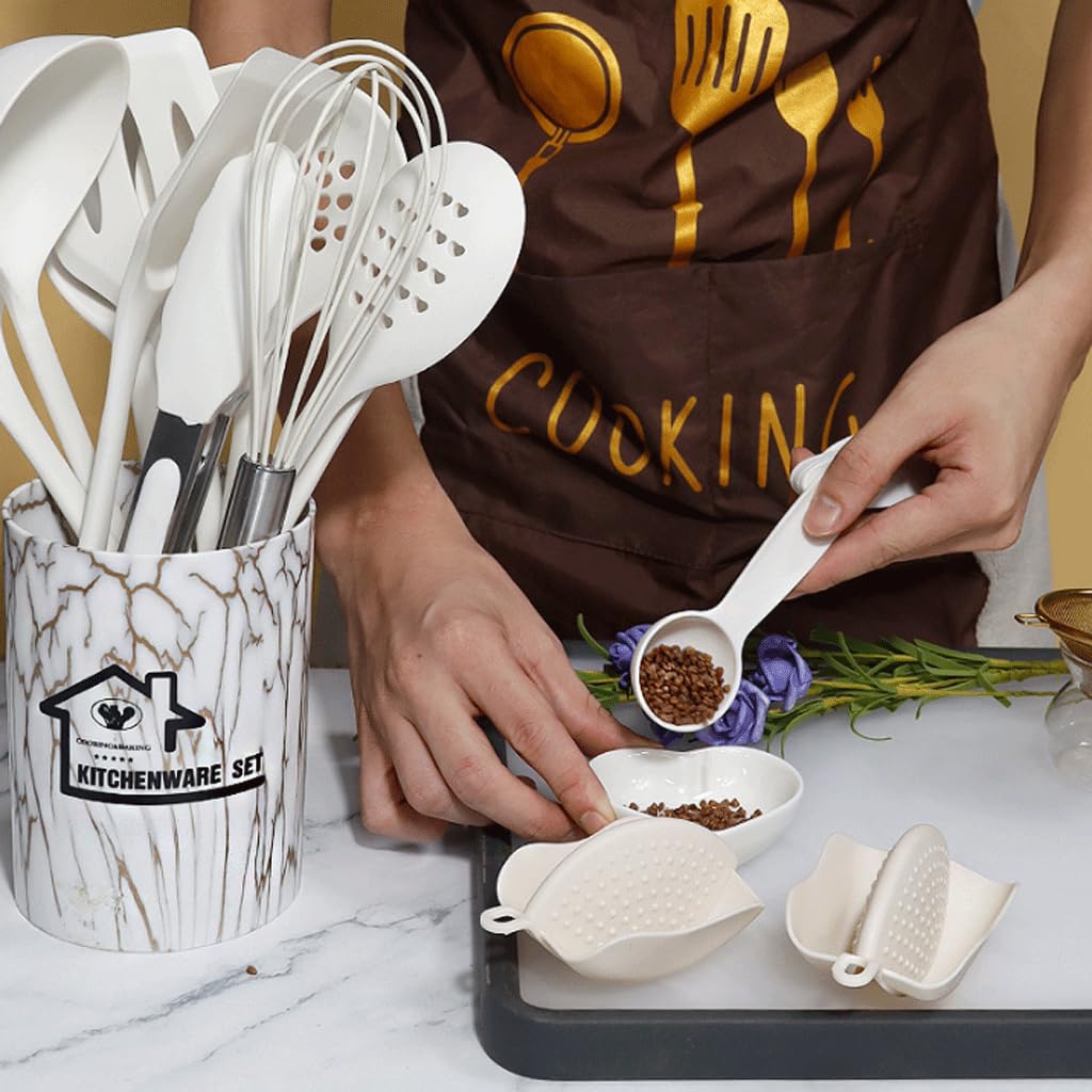 Löffel, Spatel, Schneebesen, Zange, Küchenutensilien, Gadgets, Werkzeug-Set, hitzebeständige Antihaft-Löffel zum Kochen von Gourmet-Essen