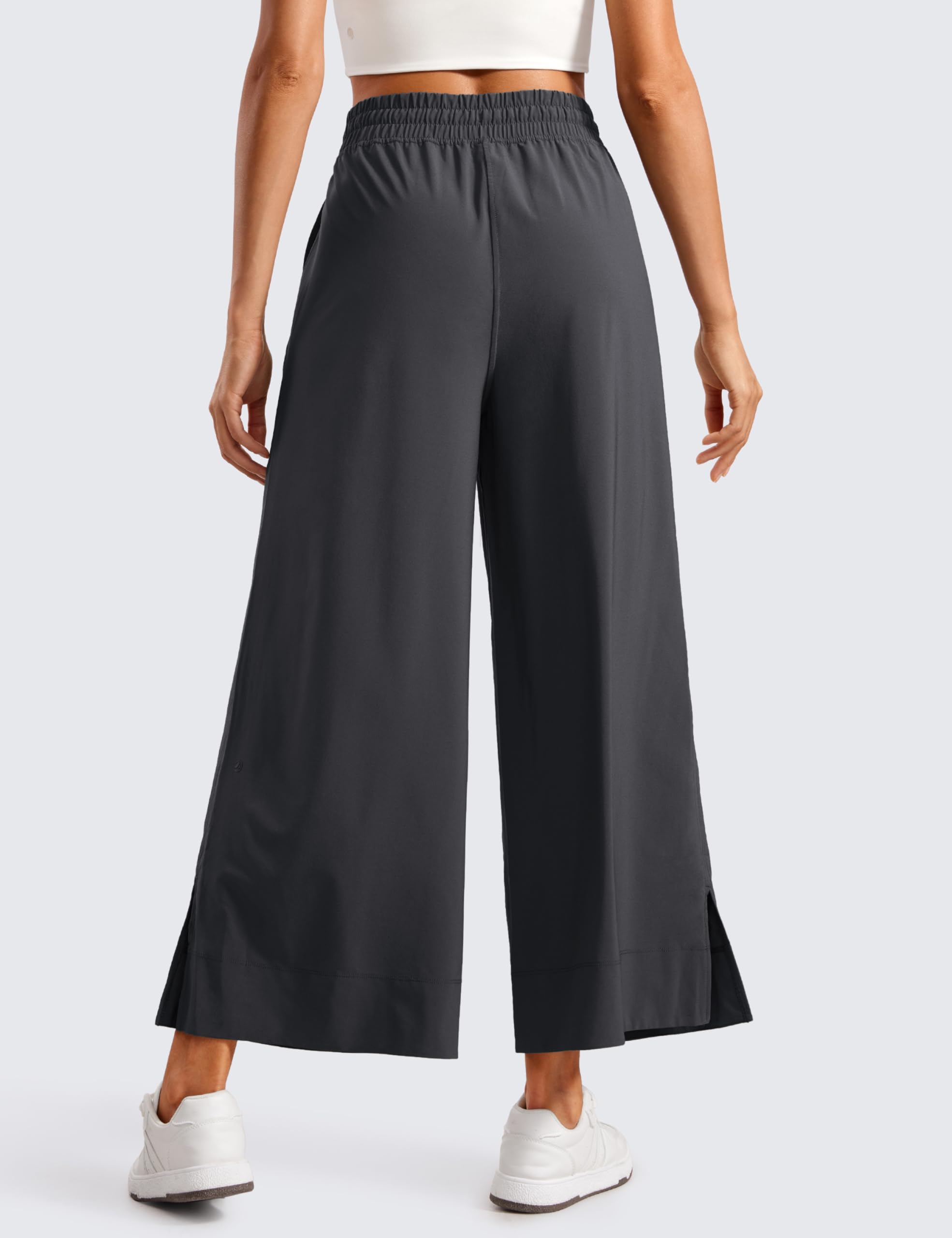 CRZ YOGA Pantaloni Capri Leggeri a Gamba Larga per Le Donne A Vita Alta Sciolto