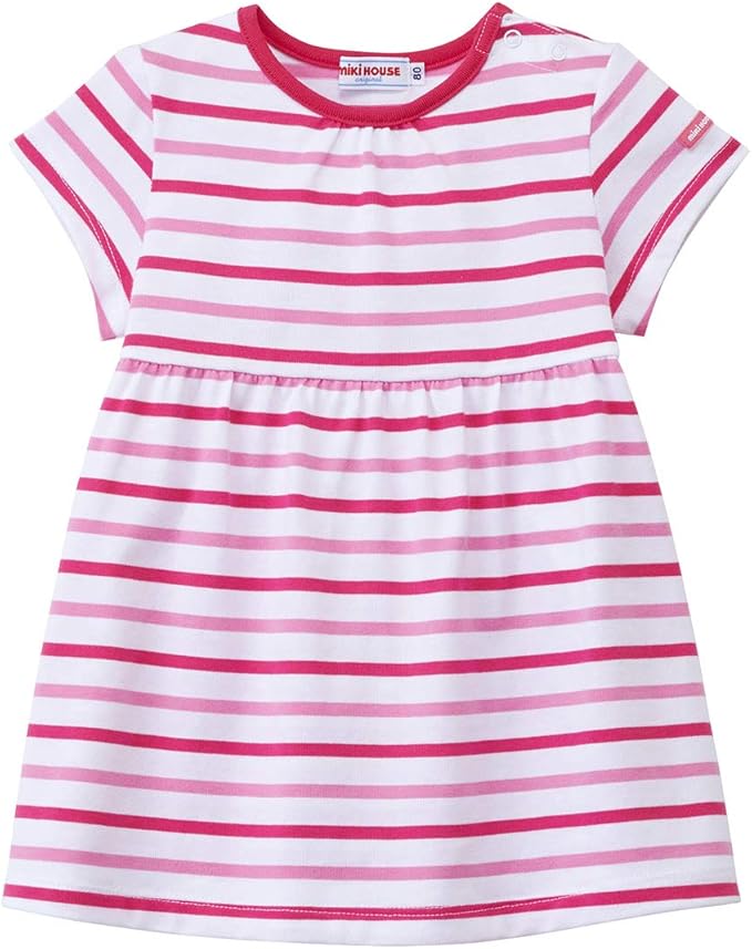 Amazon Co Jp ミキハウス ワンピース 10 1901 457 女の子 ベビー 服 ファッション小物