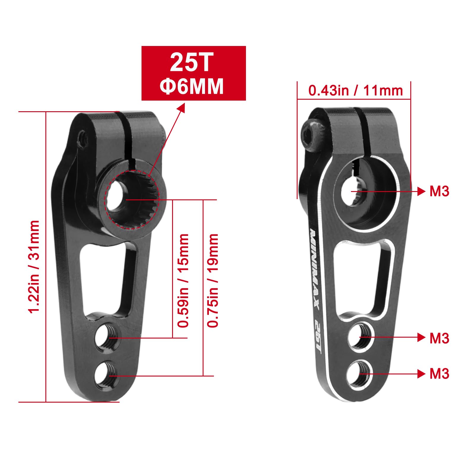 ハンデス型ドロマーゼーロ Amazon.com: Hobbypark Metal Aluminum 25T Servo Horn Low Profile