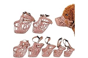 7-Piece Adjustable Softness Plastic Grooming Muzzle