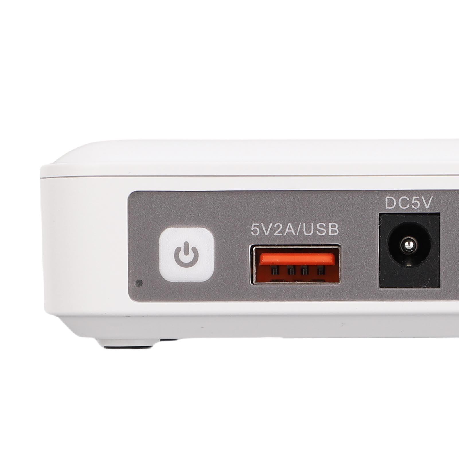 Walfront 6600mAh Mini UPS Pack de Sauvegarde du Routeur d'alimentation sans Interruption Pack de Sauvegarde pour Le Smartphone de la Caméra de sécurité avec DC et USB 5V / (Prise UE)