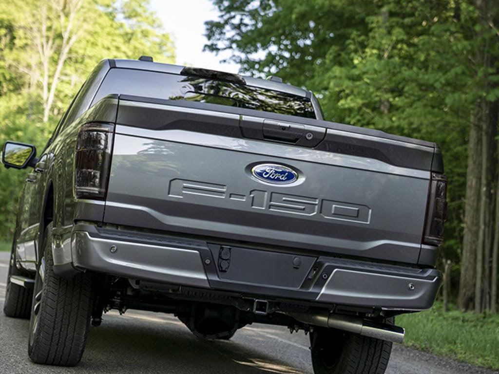 Rvinyl Tail Light Pre Cut Film Tint Cover Kit in Blackout Smoke Compatible with Ford F-150 2018-2020 with Blind Spot Information System - Adhesive Backs