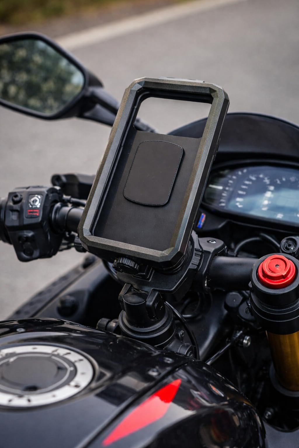 Waterproof Bike Mobile Holder Handlebar Mount, Shockproof 360° Rotating Phone Stand for Motorcycle, Scooter & Bicycle (Universal Fit)-picture-29
