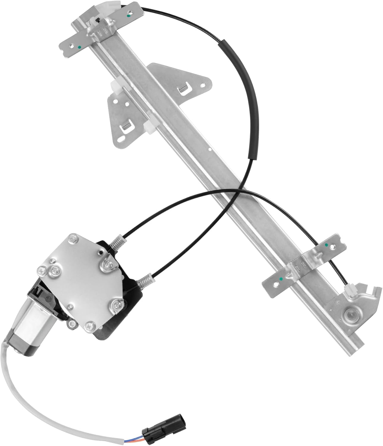 Vurkcy Front Left Driver Side Power Window Regulator with Motor Compatible with Dodge Durango 1998-2003/ Dodge Dakota 2000-2004 (Crew Cap Only, Cable Operated), Replace OE 741-649
