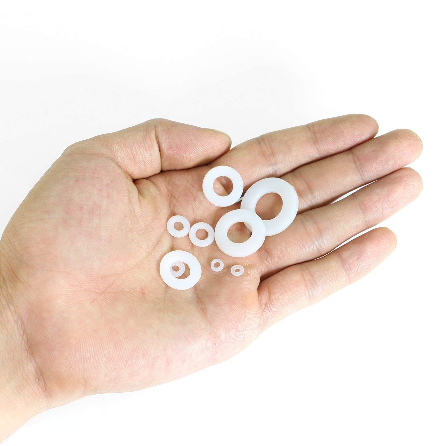 Rondelle Nylon Entretoise Plastique M2 M2.5 M3 M4 M5 M6 M8 M10 Ronde De Rondelle Plate 520 Pièces