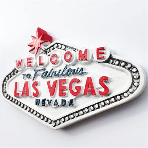 Miniatura 4 de Las Vegas Nevada USA - Imán para nevera, recuerdo de viaje, decoración de nevera, pegatina magnética pintada a mano, colección artesanal