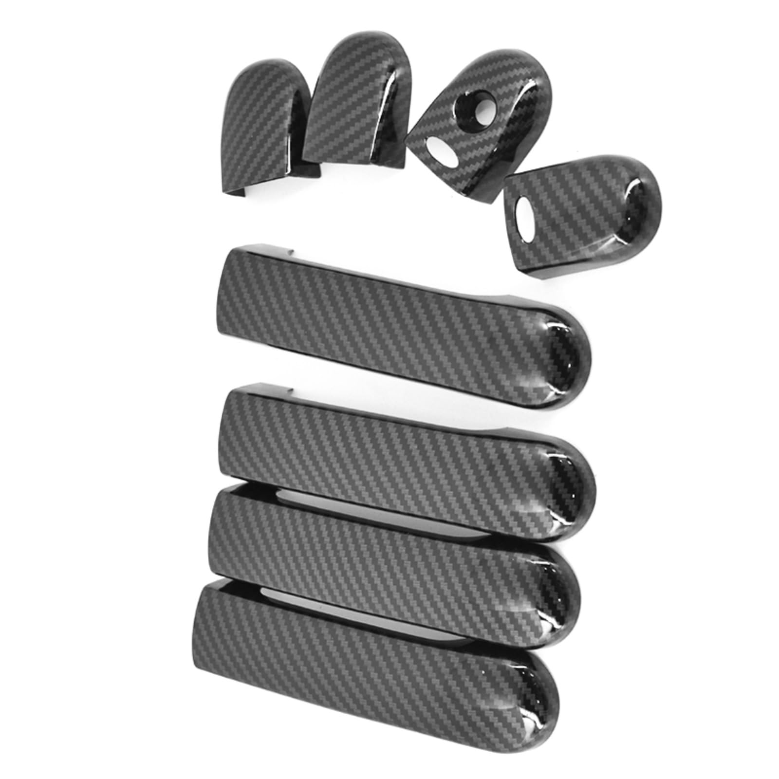 Couvre-poignée de porte carbone pour Nissan Latio ajustement parfait avec 2 boutons