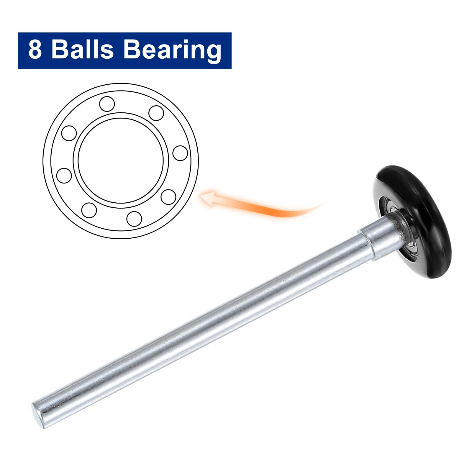 Kozelo 2 Pcs Nylon Garage Door Rollers - Image 4